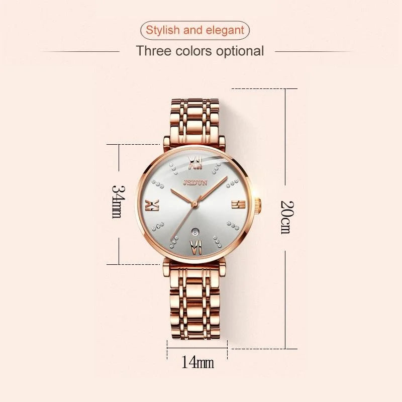 Stylish Waterproof Quartz Watch for Women - Ultra-thin