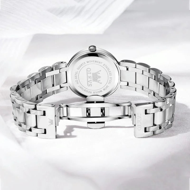 Stylish Waterproof Women Quartz Watch with Roman Dial