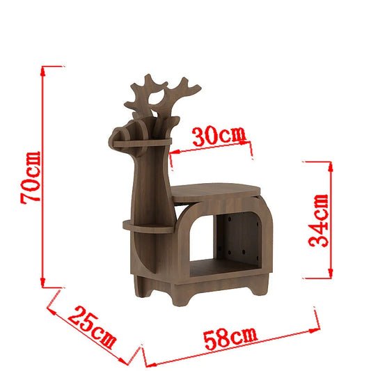 Sub Black Walnut Trumpet Creative Reindeer-Shaped Solid