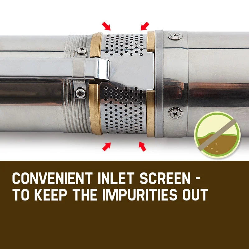 Submersible Bore Water Pump 1HP Deep Well Irrigation