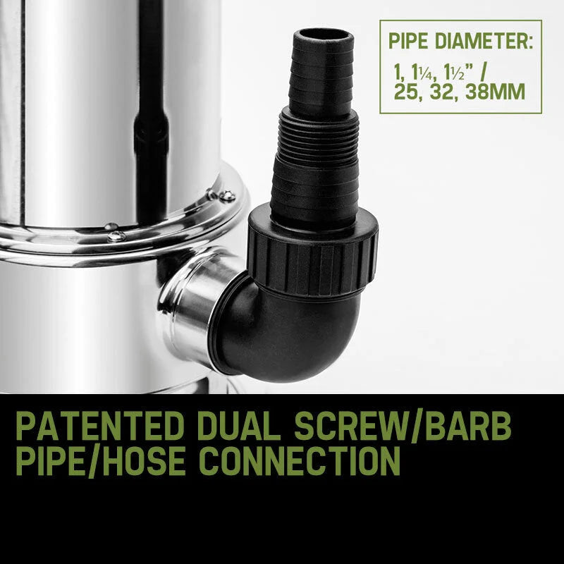 Submersible Dirty Water Pump 2000W Bore Tank Well Steel