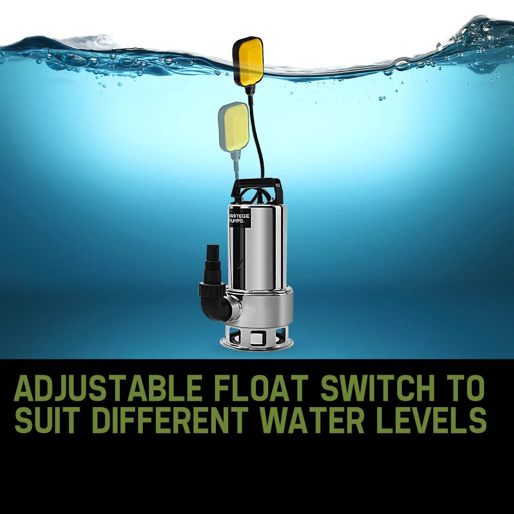 Submersible Dirty Water Pump 2000W Bore Tank Well Steel