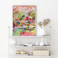 Summer Smile A Wall Art Canvas 100cmx150cm Wood Frame