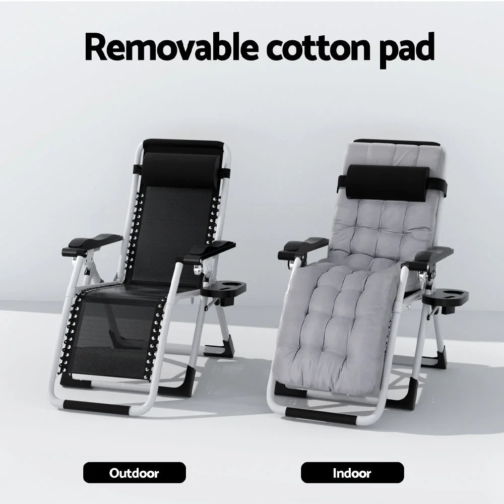 Sun Lounge Folding Lounger Camping Zero Gravity Chair