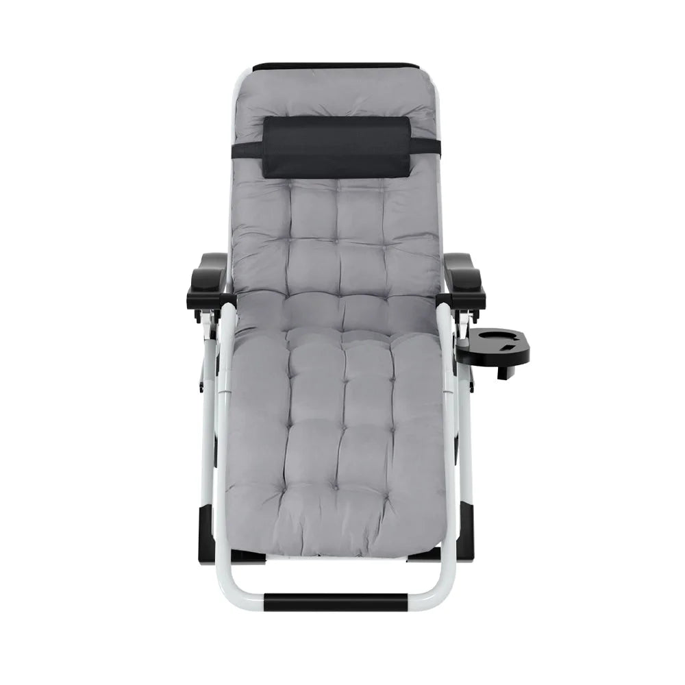 Sun Lounge Folding Lounger Camping Zero Gravity Chair
