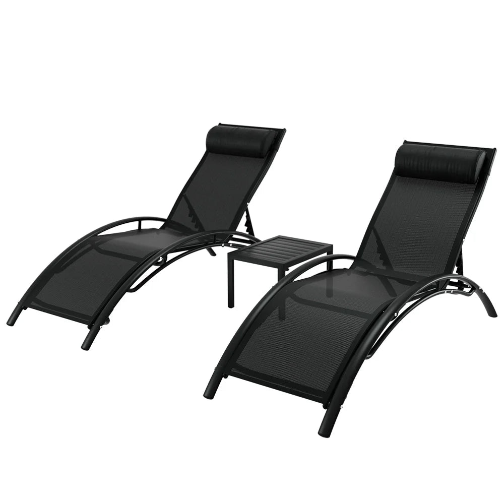Steel dining chair set