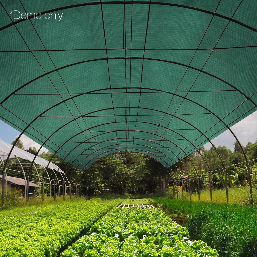 Sun Shade Cloth 50% 3.66×30m Green Mesh Outdoor - Instahut