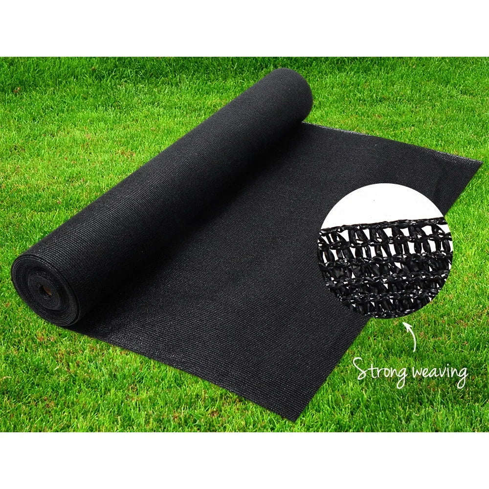Sun Shade Cloth 70% 1.83×50m Black Mesh Outdoor - Shading