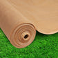 Beige mesh 30m shade sail with woven surface and bound edging