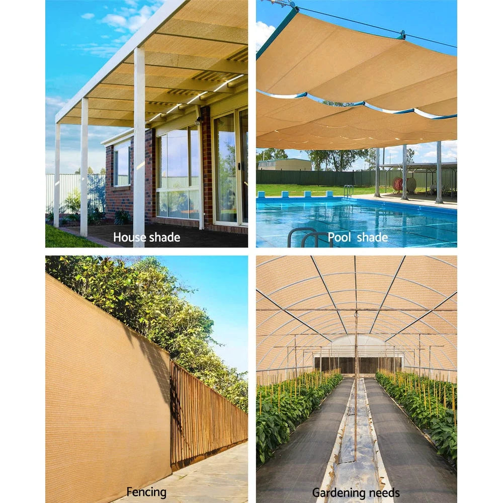 Sun Shade Cloth 70% UV Shade Sail Roll Mesh Outdoor