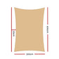 3x6m shade sail with fabric texture and stitched trim
