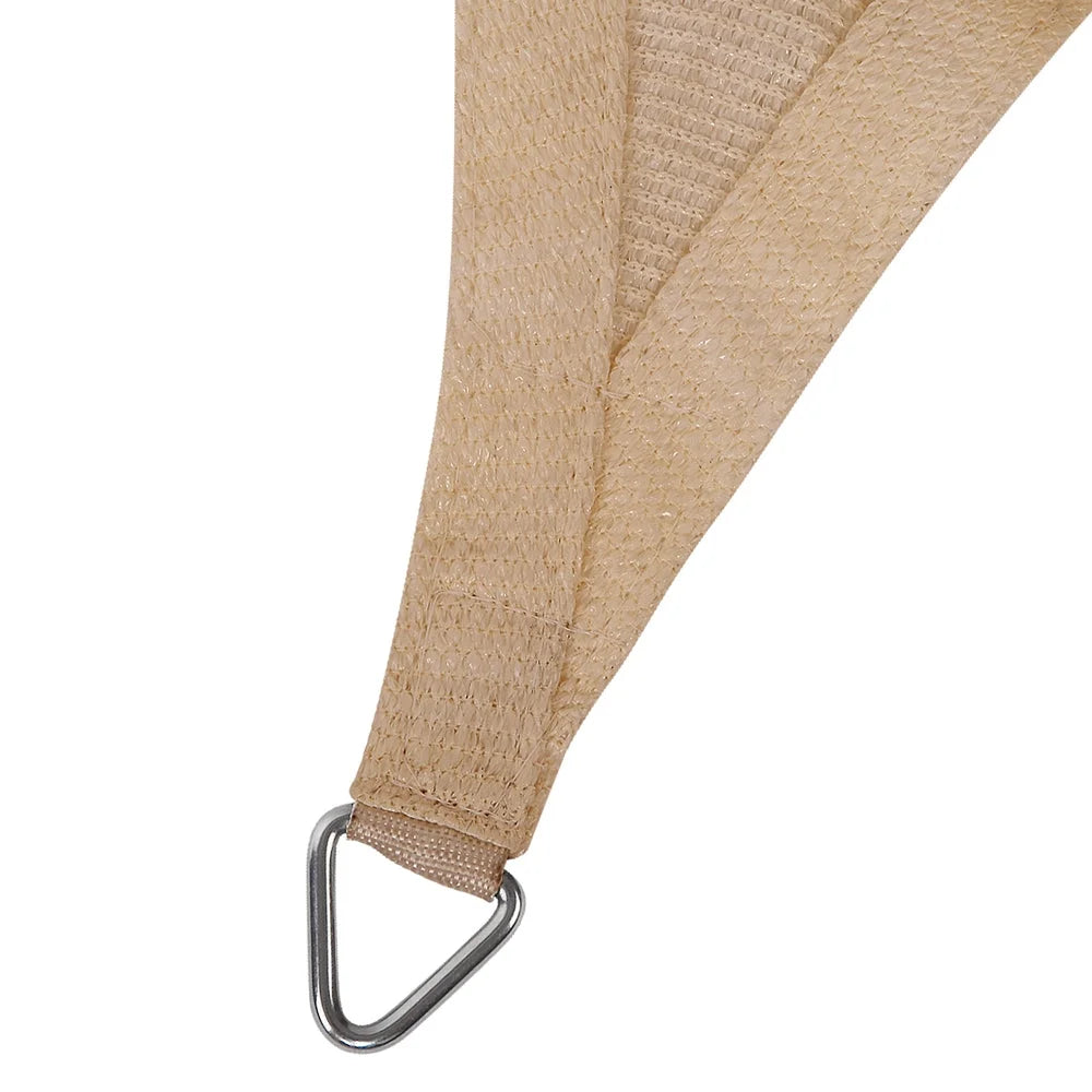 5x5m shade sail with textile finish and neat seams