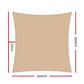 Sun shade sail with outdoor canopy square shadecloth
