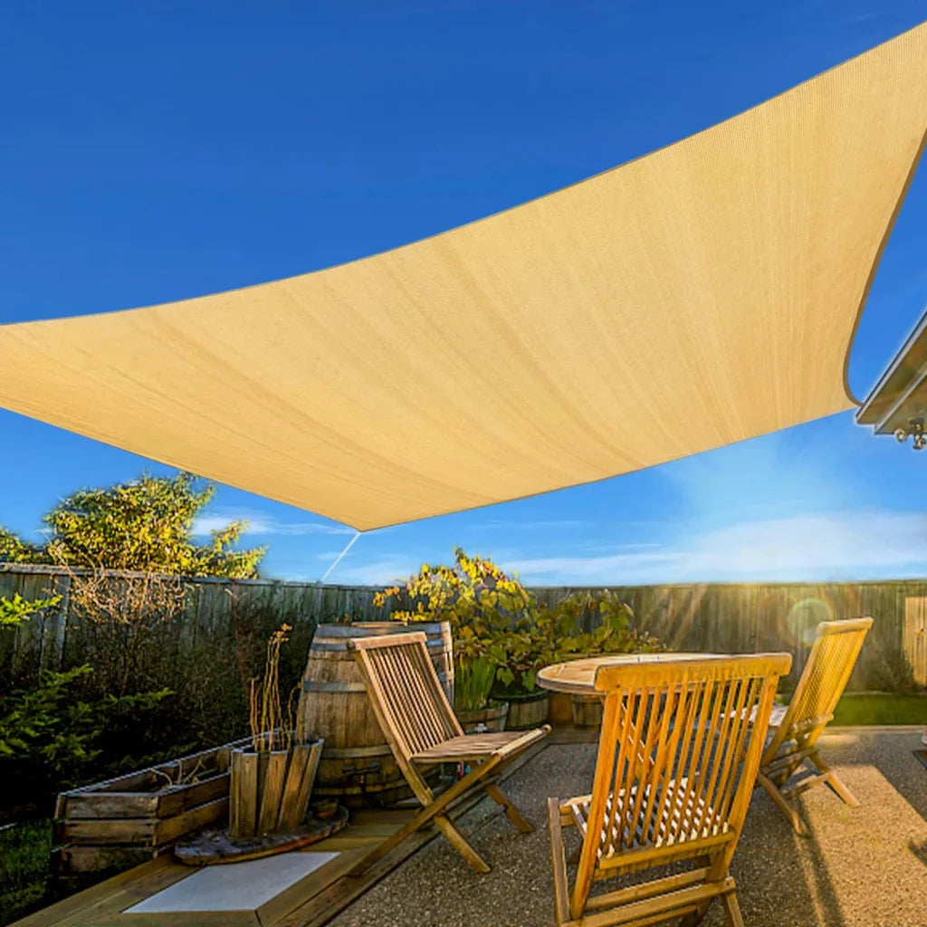 Sun Shade Sail Rectangle 3m x 5m for Patios Outdoor Canopy