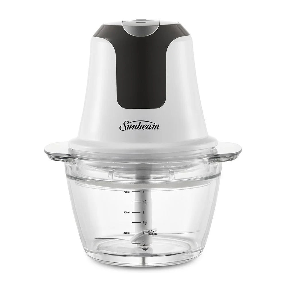 Sunbeam Mini Glass MultiChopper Food Processor White appliances