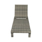 Sunbed Grey Rattan with Adjustable Recline - Furniture