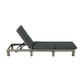 Sunbed Grey Rattan with Adjustable Recline - Furniture