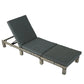Sunbed Grey Rattan with Adjustable Recline - Furniture
