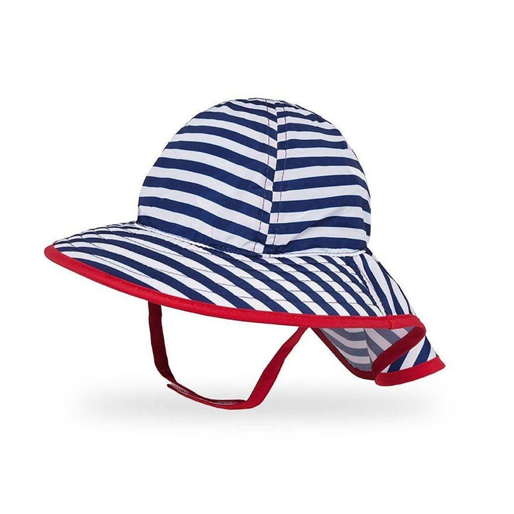 Sunday Afternoon Infant Sun Sprout Hat UPF50+ | Navy/White Stripe Baby (6-12mth)