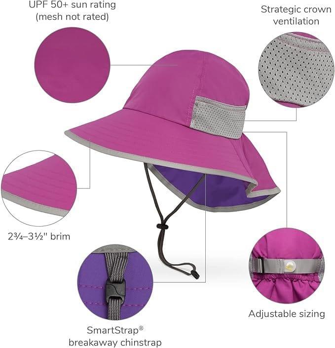 Sunday Afternoon Kids Play Hat UPF50+ | Hot Pink - Large (5-12yrs)