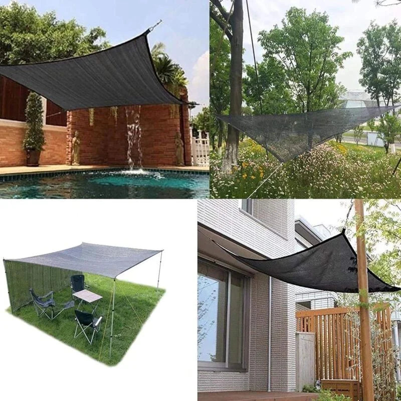 Sunshade Net 8 Brackets 85% Reinforced Thick Sun Sail