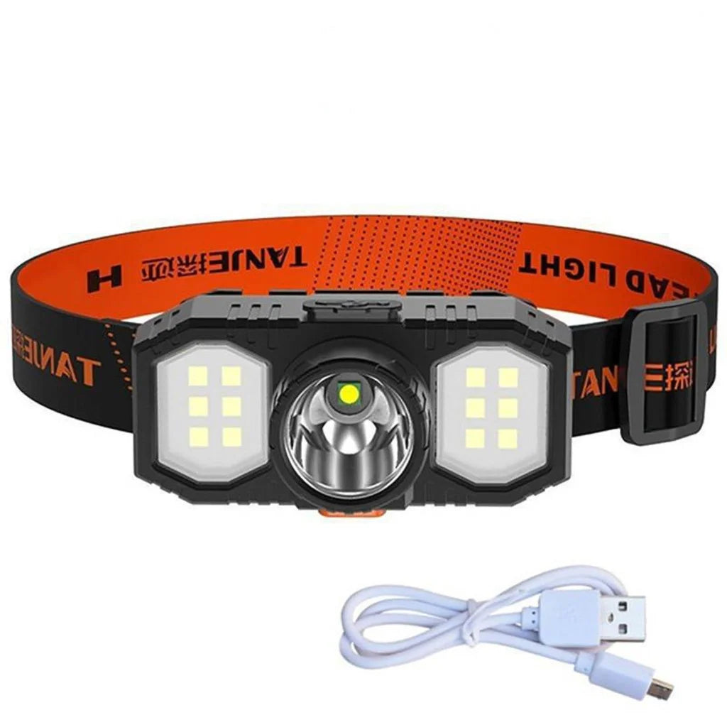 Super Bright Outdoor Head Headlight LED USB Rechargeable