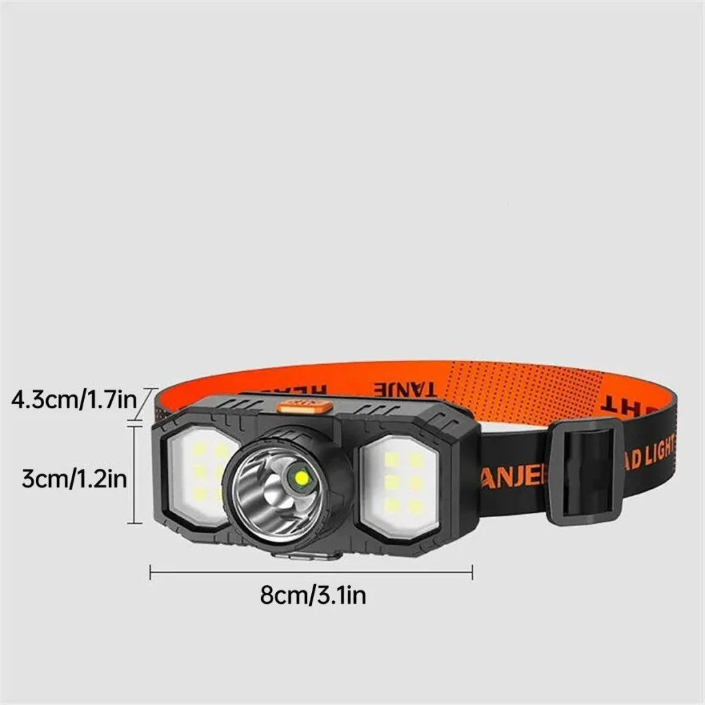 Super Bright Outdoor Head Headlight LED USB Rechargeable