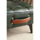 Super Soft Faux Leather Upholstered Seat - Green Black