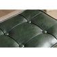 Super Soft Faux Leather Upholstered Seat - Green Black