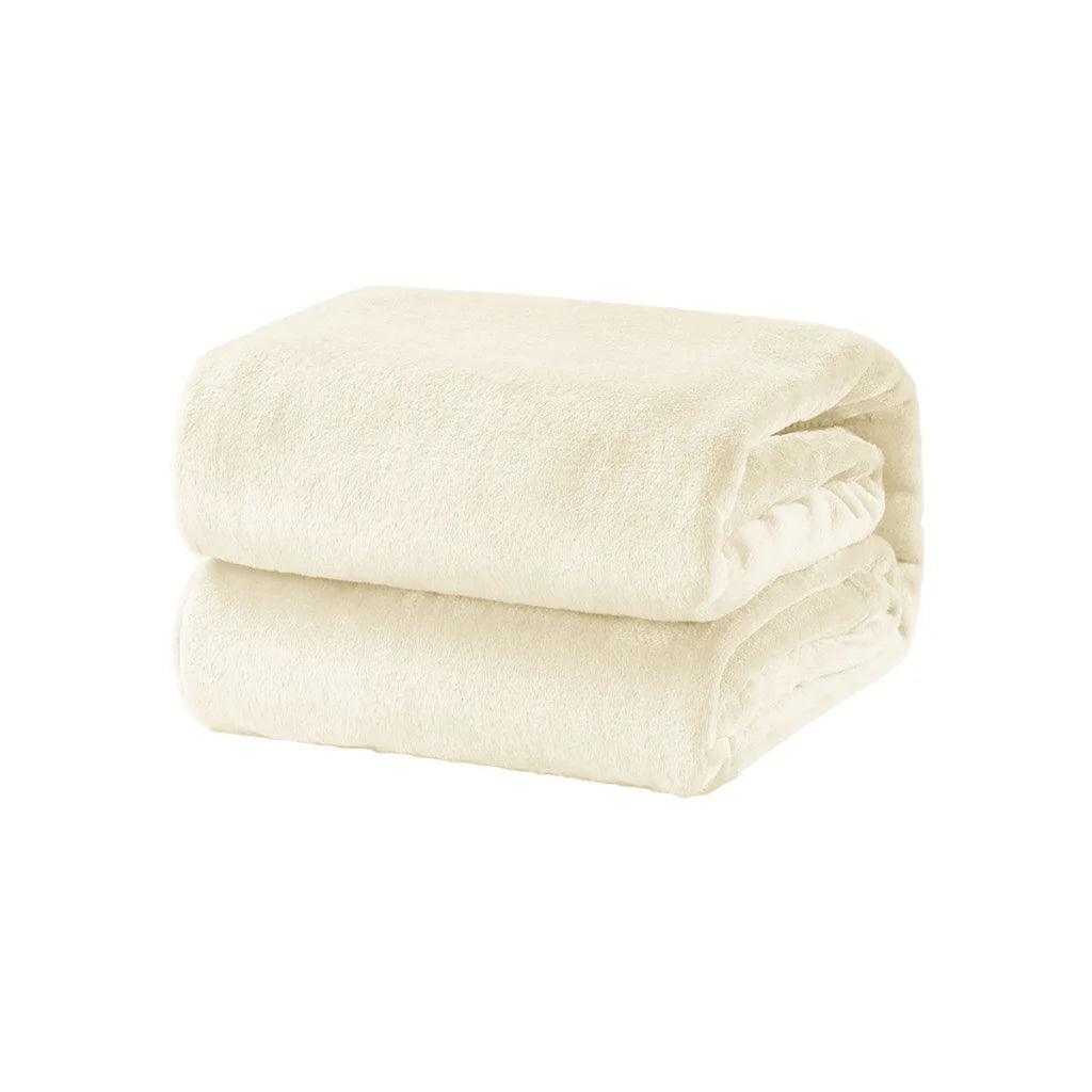 Super Soft Micro Flannel Plush Blanket Single 150 x 220 cm