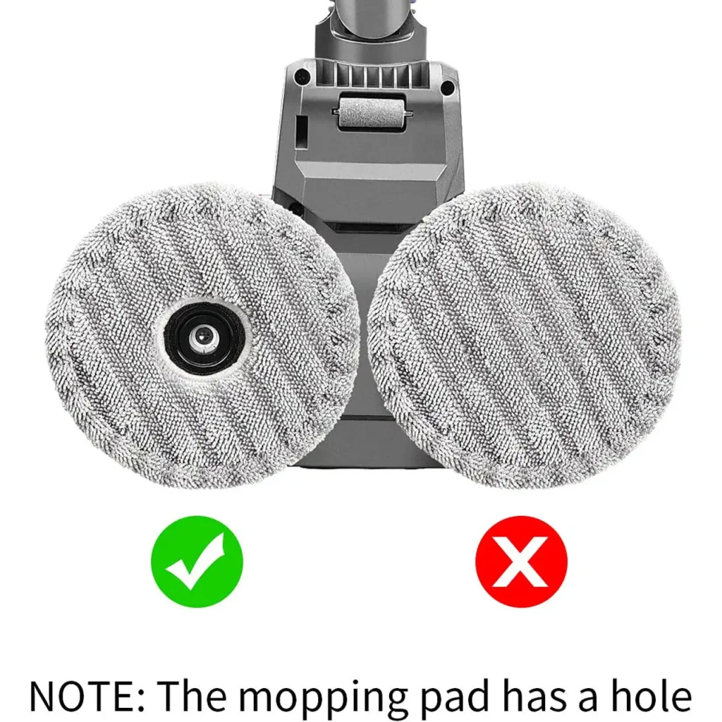 Vacuum mop attachment with attachment head and connector fitting