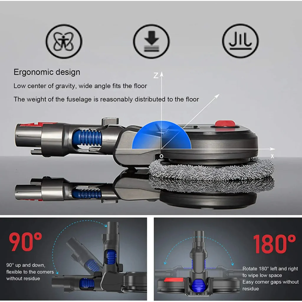 Vacuum mop attachment for Dyson vacuum cleaners
