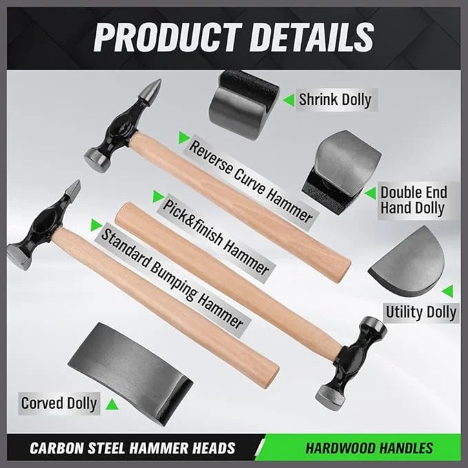 SWANLAKE GARDEN TOOLS 7 Piece Auto Body Repair Kit Auto