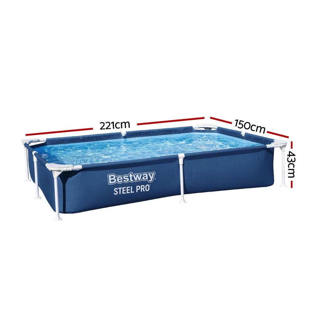 Swimming Pool Above Ground Frame Outdoor Steel Pro 2.2 x