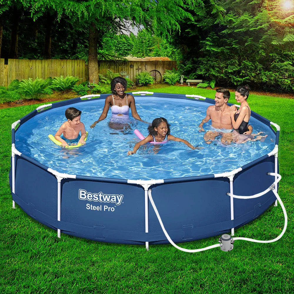 Swimming Pool Above Ground Power Steel Frame with Filter