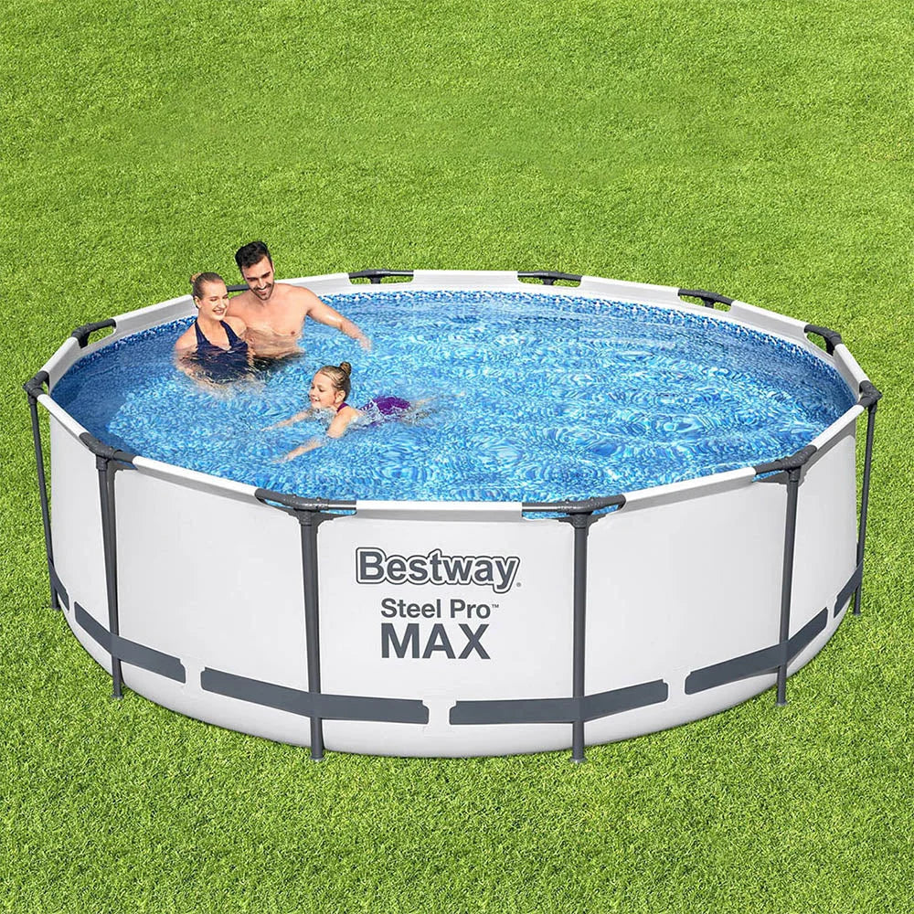 Swimming Pool Above Ground with Filter Pump Steel Pro Frame