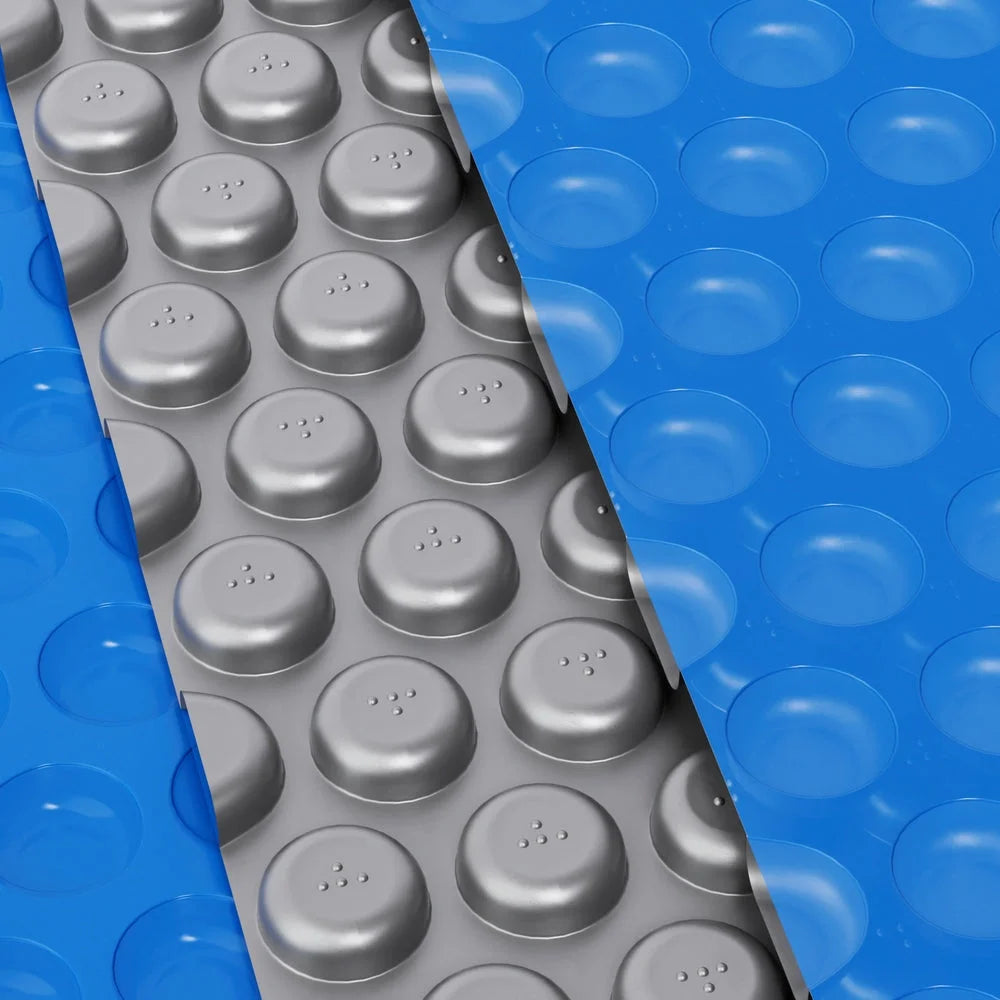 Blue 11x6 swimming pool cover with blue cover sheet for swimming pools