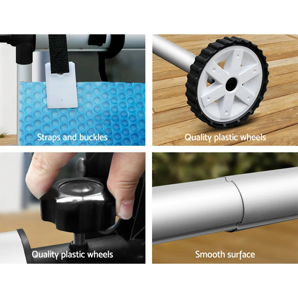 Swimming Pool Cover Roller Reel Adjustable Solar Thermal