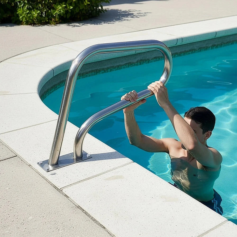 Swimming Pool Hand Rail Step Grab Rail 76.2x55.8cm with Drill Bit ...