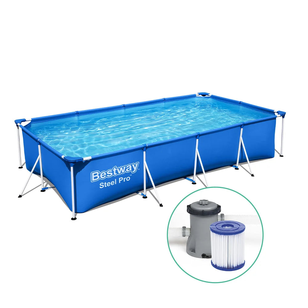 Swimming Pool Steel Frame Above Ground Pools with Filter