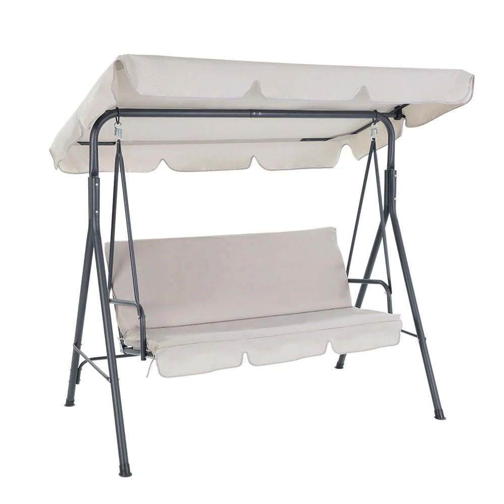 Swing Chair Hammock Outdoor 3 Seater Garden Canopy Bench