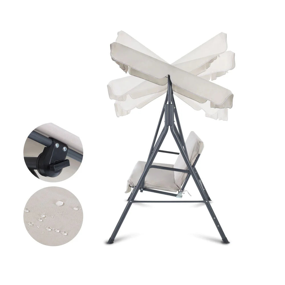 Swing Chair Hammock Outdoor 3 Seater Garden Canopy Bench