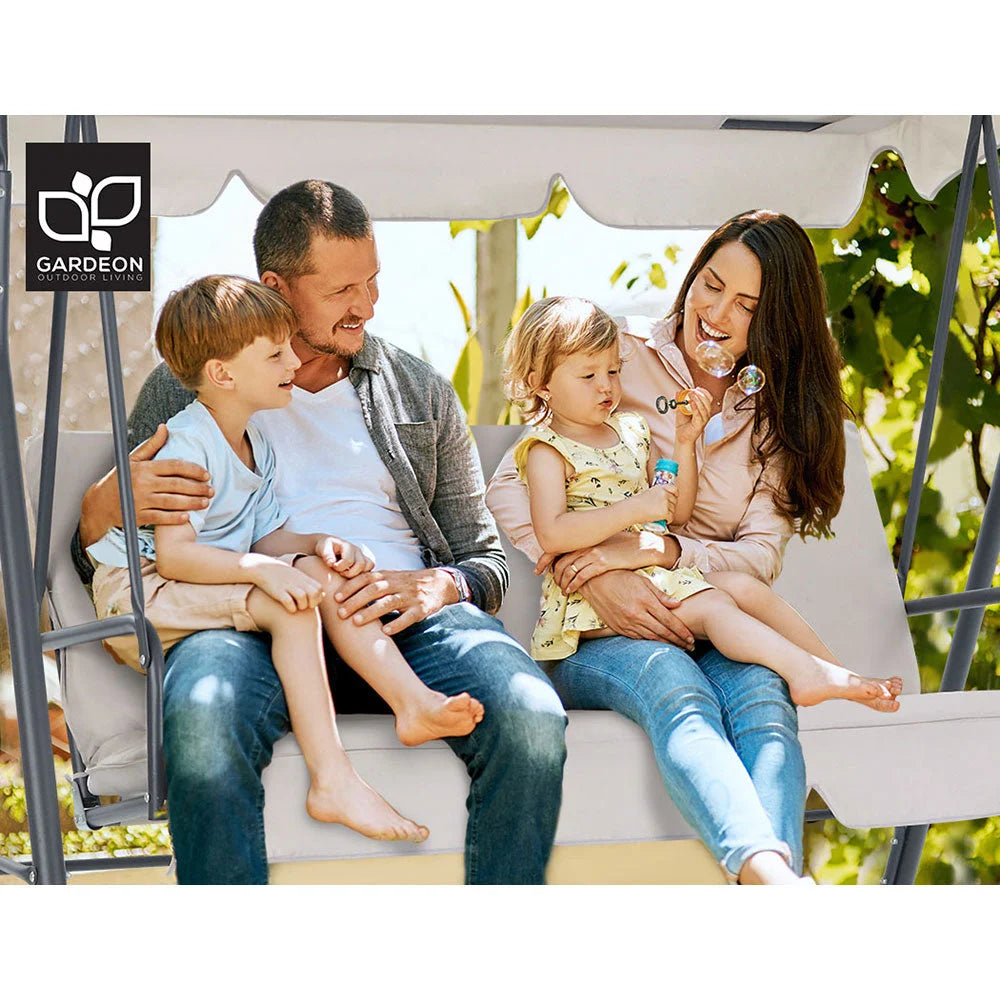 Swing Chair Hammock Outdoor 3 Seater Garden Canopy Bench