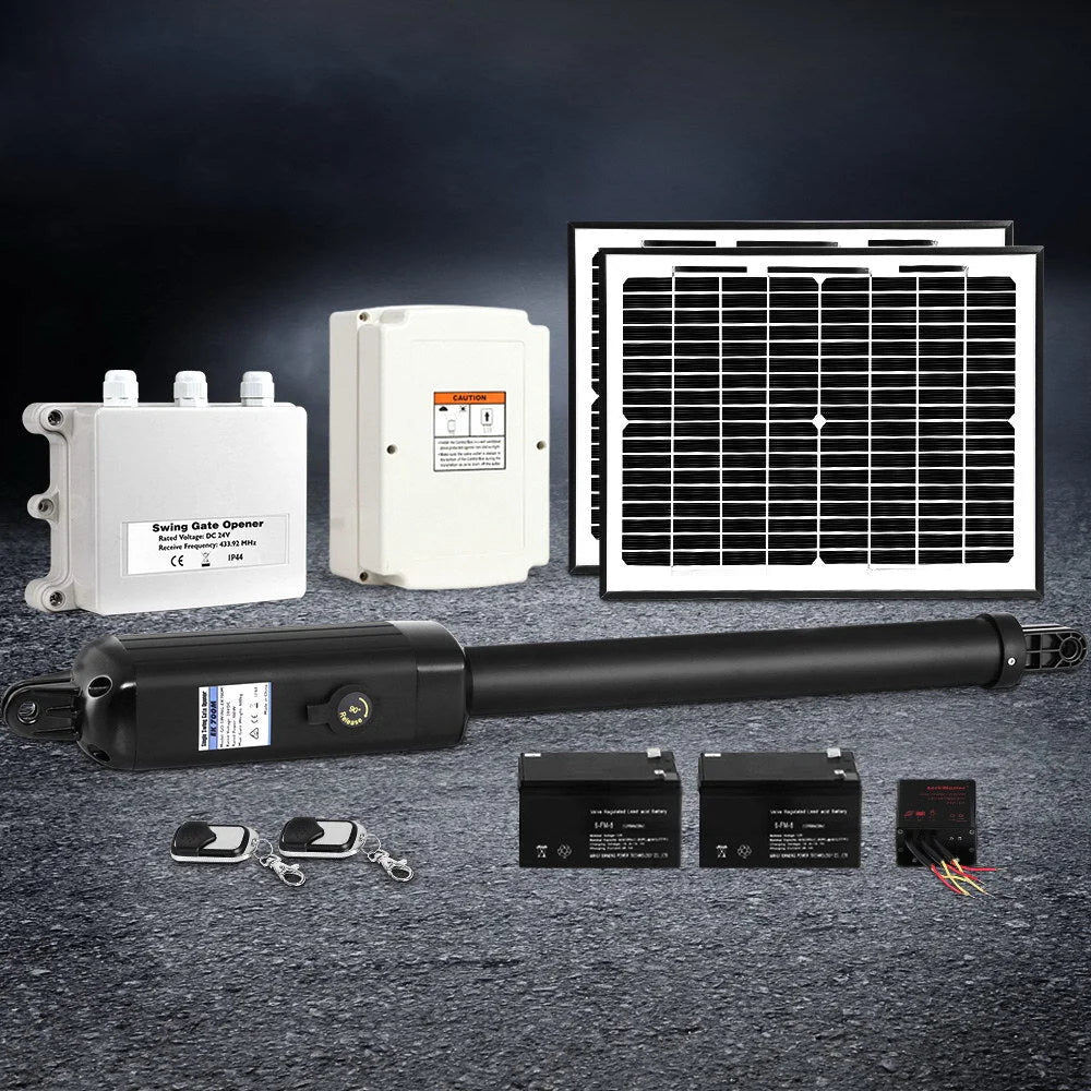 Swing Gate Opener 600KG Automatic Solar Power Remote Control