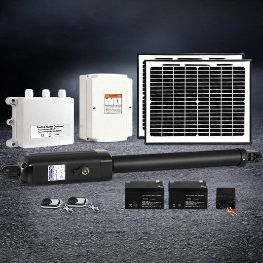 Swing Gate Opener 600KG Automatic Solar Power Remote Control