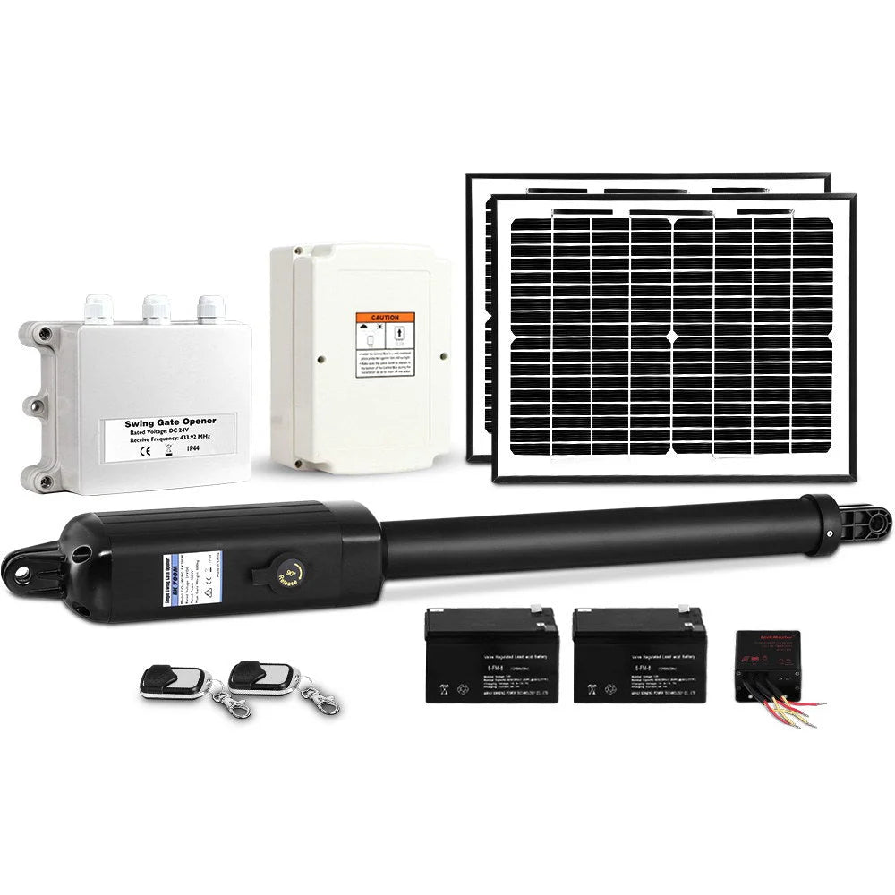 Swing Gate Opener 600KG Automatic Solar Power Remote Control