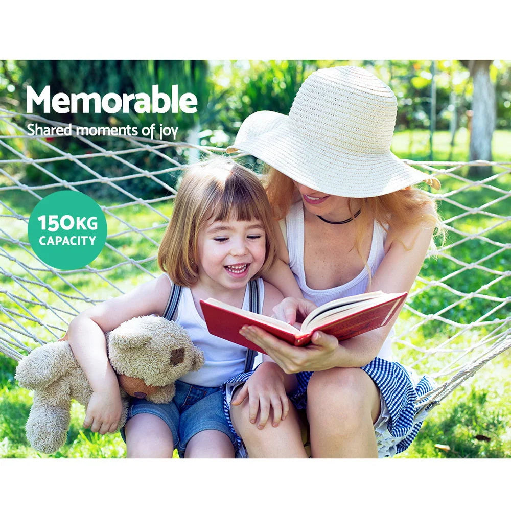 Swing Hammock Bed - Cream - Fun in the Sun