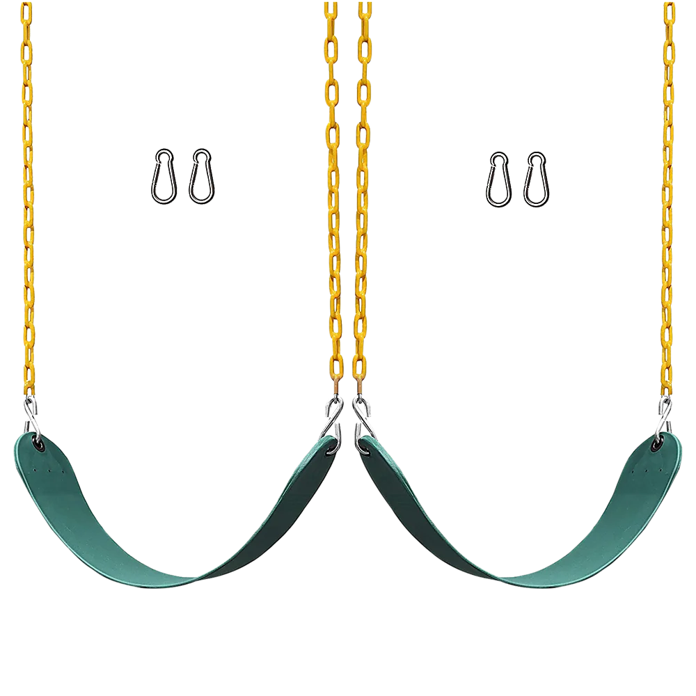 Swings Seats Set of 2 Heavy Duty 66’’ Chain Plastic Coated