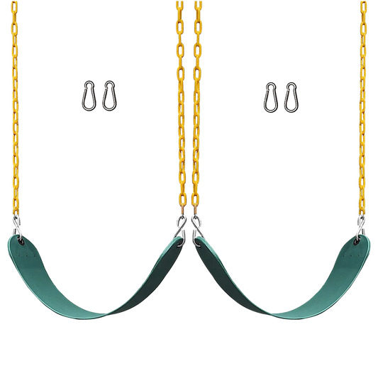 Swings Seats Set of 2 Heavy Duty 66’’ Chain Plastic Coated