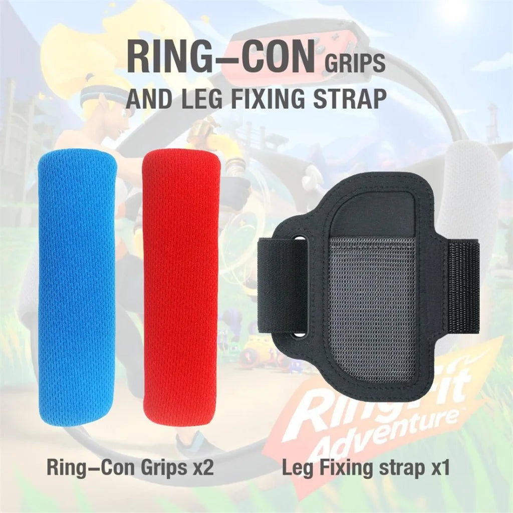 Switch Joy Con Grip With Straps And Cover - Adjustable-1915197957452468226
